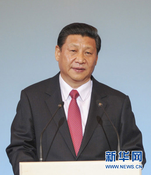 3月22日,國家主席習(xí)近平在莫斯科克里姆林宮與俄羅斯總統(tǒng)普京共同出席俄羅斯中國旅游年開幕式。這是習(xí)近平在開幕式上致辭。 新華社記者謝環(huán)馳 攝