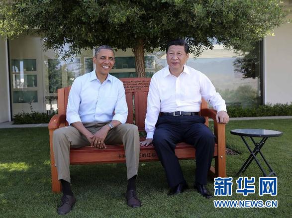 (XHDW)(9)習(xí)近平同美國(guó)總統(tǒng)奧巴馬舉行第二場(chǎng)會(huì)晤并在會(huì)晤前散步