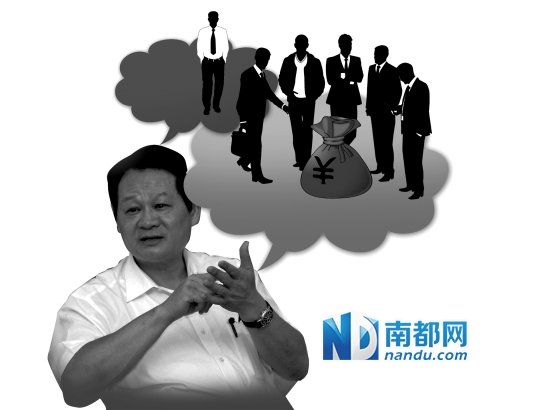 一個,二個,三個……對,給錢的,深圳有五人……(設(shè)計對白) 黃志光。南方日報資料圖片