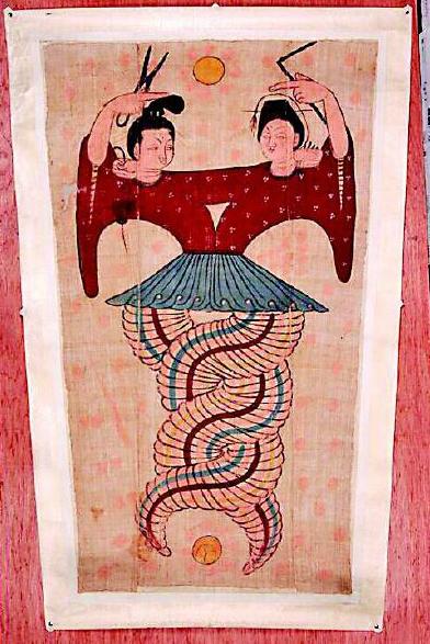 古代絹畫《伏羲女媧圖》透出胡人對中華文化認(rèn)同