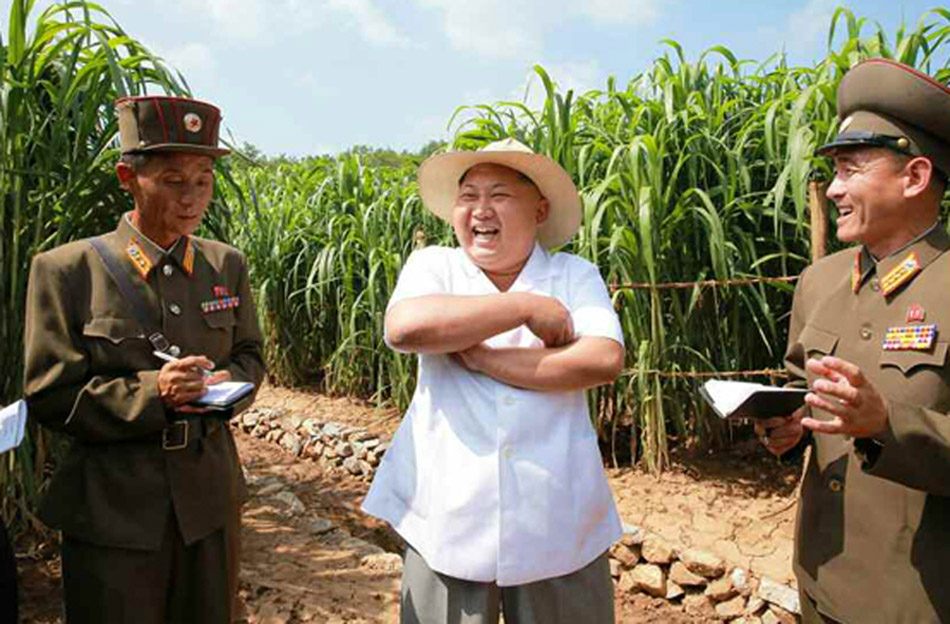 金正恩視察種子研究農(nóng)場(網(wǎng)頁截圖)