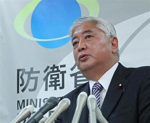 資料圖:日本防衛(wèi)大臣中谷元。