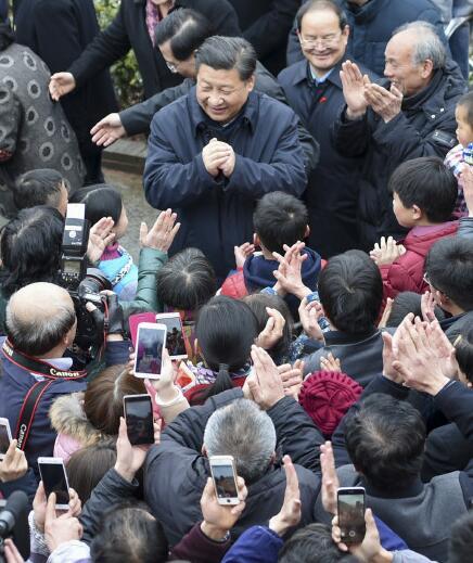 習(xí)近平春節(jié)前夕赴江西井岡山看望干部群眾