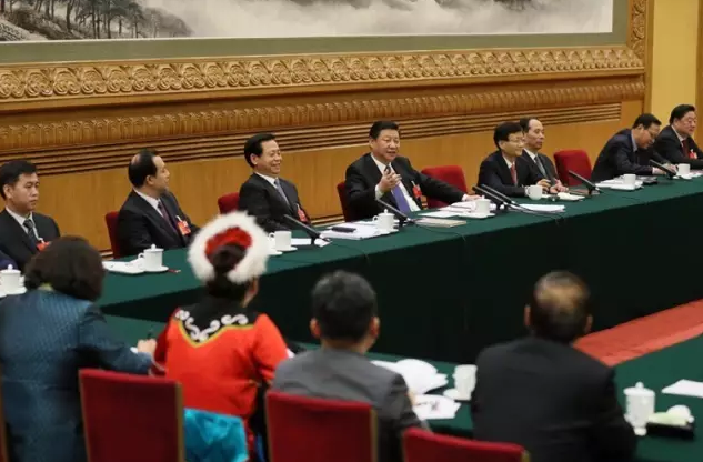3月7日，習(xí)近平參加黑龍江代表團的審議