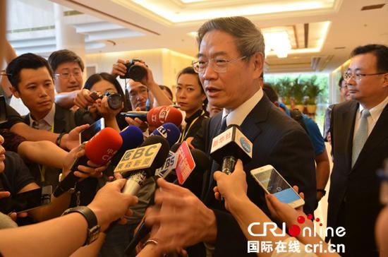 中共中央臺辦、國務院臺辦主任張志軍就臺灣“導彈誤射”事件接受訪問。